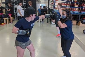 Non-competitive boxing class