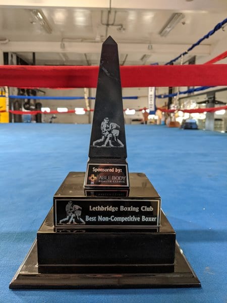 Best Non-Competitive Boxer trophy
